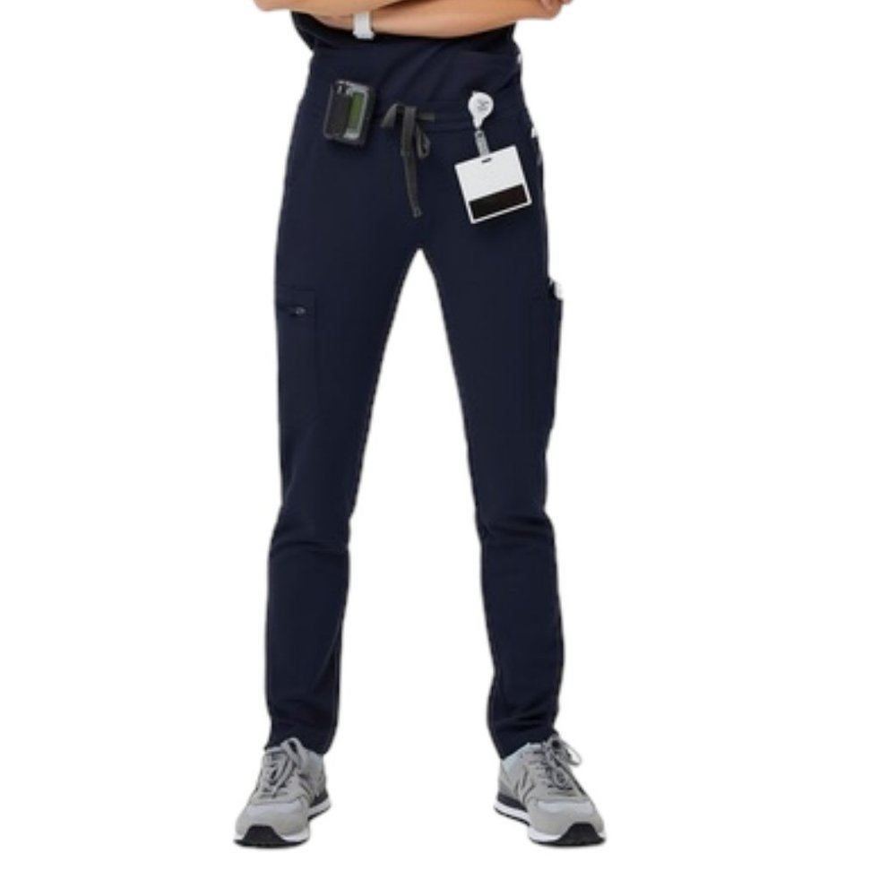 FIGS YOLA dark harbor SKINNY SCRUB PANTS SIZE XSMALL